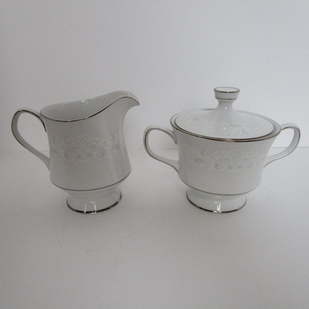 Sango Florence cream & sugar set